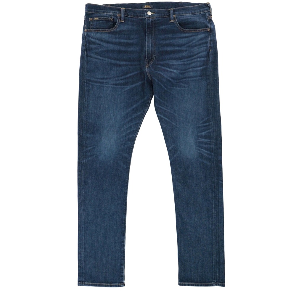 Polo Ralph Lauren Parkside Active Taper Men 40/36 Dark Wash Stretch Jeans Blue